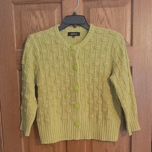 Jones Wear Women's Lime Knit Cardigan